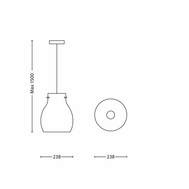 VISEČA SVETILKA-LESTENEC PHILIPS NEHRU 1X20W E27 40695/11/16 KROM