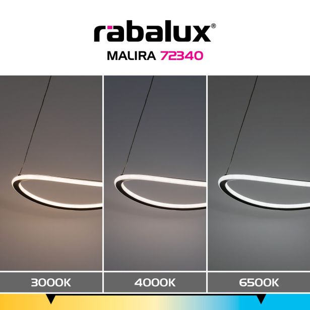 VISEČA SVETILKA-LESTENEC RABALUX RAB 72340 MALIRA