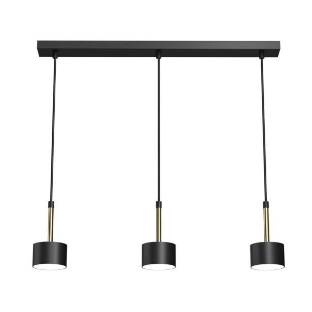 VISEČA SVETILKA MILAGRO ARENA ČRNA/ZLATA 3XGX53 MLP7761