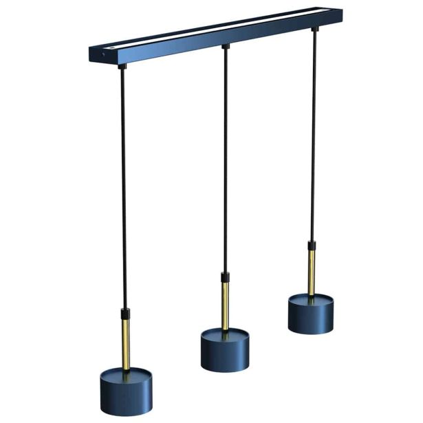 VISEČA SVETILKA MILAGRO ARENA MODRA/ZLATA 3XGX53 MLP7773