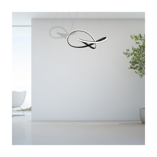 VISEČA SVETILKA MILAGRO CAPPIO ČRNA 36W LED ML6771