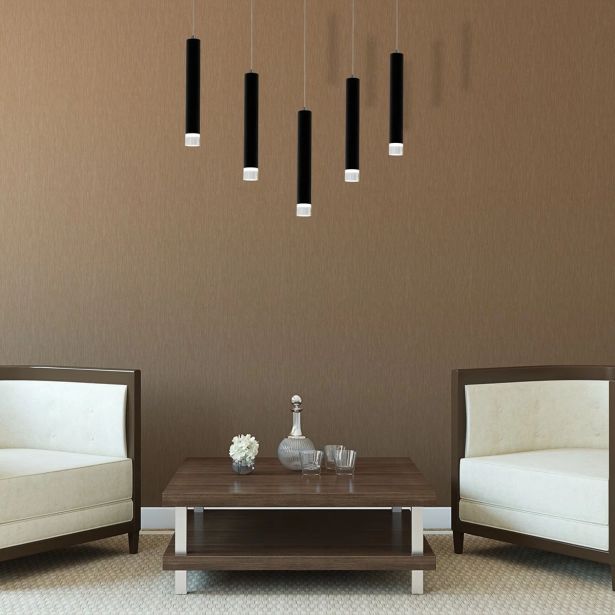 VISEČA SVETILKA MILAGRO CARBON 5X5W LED ML184