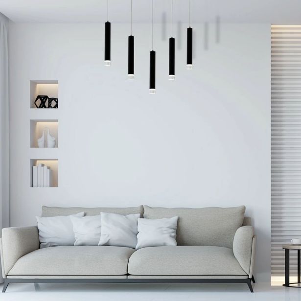 VISEČA SVETILKA MILAGRO CARBON 5X5W LED ML184