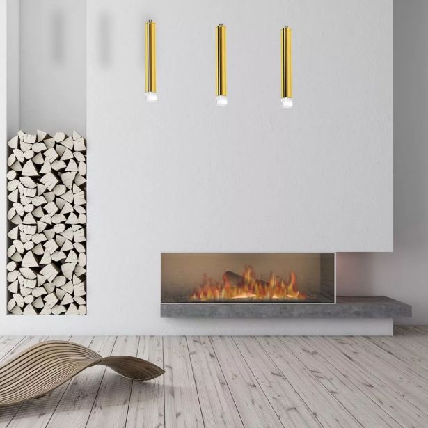 VISEČA SVETILKA MILAGRO GOLDIE 3X5W LED ML5714