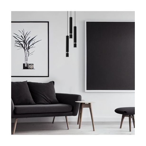 VISEČA SVETILKA MILAGRO JOKER ČRNA/KROM 3XGU10 MLP8916