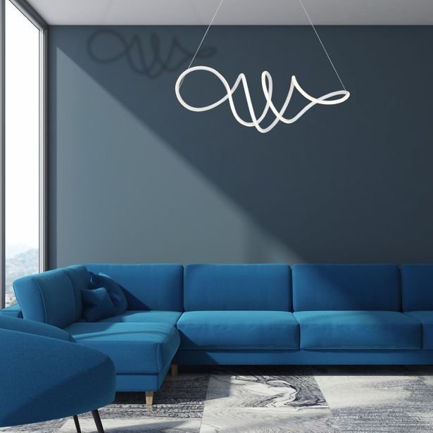 VISEČA SVETILKA MILAGRO LOCA BELA 56W LED ML5491