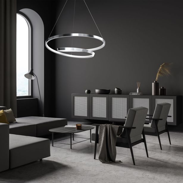 VISEČA SVETILKA MILAGRO LUCERO KROM 48W LED ML7949