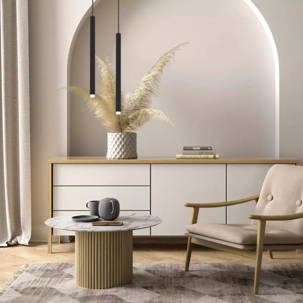 VISEČA SVETILKA MILAGRO MONZA ČRNA 1XG9 LED MLP8838