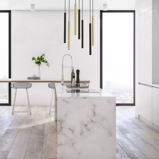 VISEČA SVETILKA MILAGRO MONZA MEDENINA 7XG9 LED MLP8843