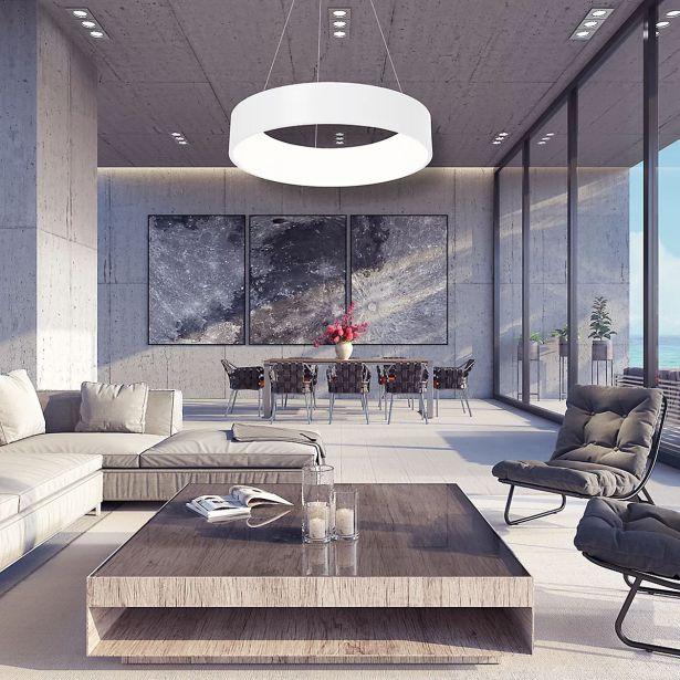 VISEČA SVETILKA MILAGRO OHIO BELA 24W LED ML6357