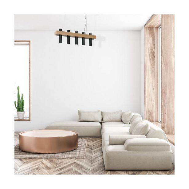 VISEČA SVETILKA MILAGRO WEST ČRNA 5XGU10 MLP5511