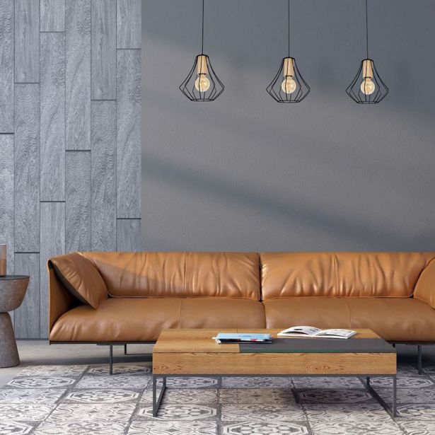 VISEČA SVETILKA MILAGRO WILL BLACK 3XE27 MLP4191