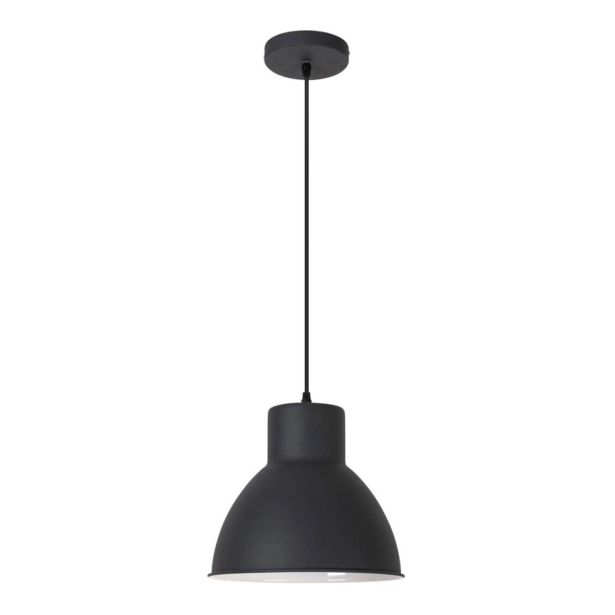 VISEČA SVETILKA RABALUX DEREK E27 60W MAT ČRNA