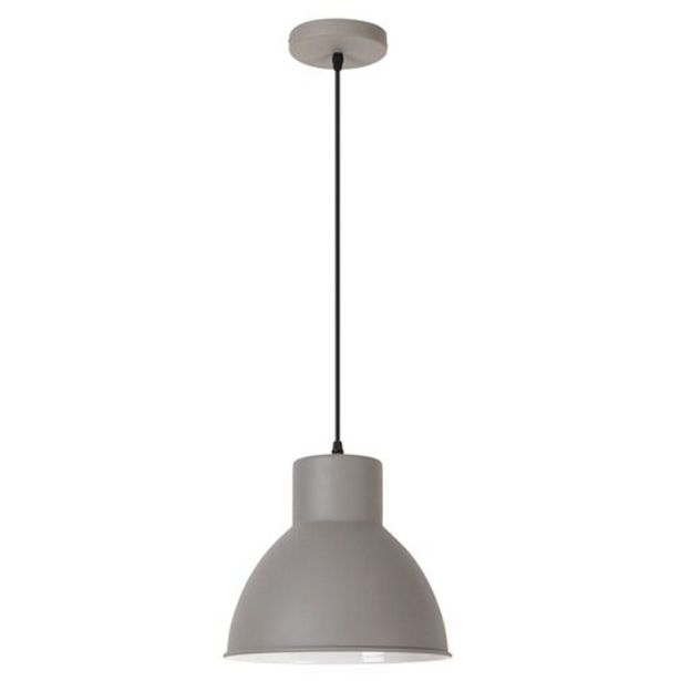 VISEČA SVETILKA RABALUX DEREK E27 60W MAT SIVA