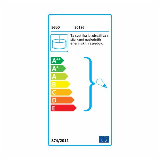 VISEČA VRTNA SVETILKA EGLO 30186 LISIO