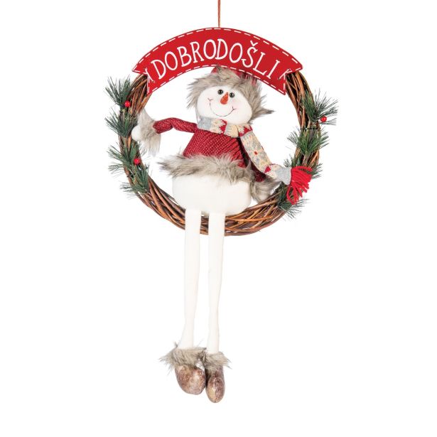VENČEK GLOSSTYLE VISEČI FI 33 CM BOŽIČEK ALI SNEŽAK