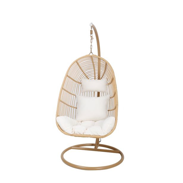 VRTNA GUGALNICA MQ VISEČI VRTNI STOL JAJČEK Z BLAZINO