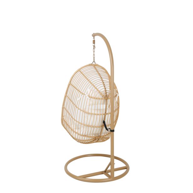 VRTNA GUGALNICA MQ VISEČI VRTNI STOL JAJČEK Z BLAZINO