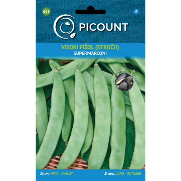 STROČNICA VILMORIN VISOKI FIŽOL SUPERMARCONI (MANGIATUTTO)