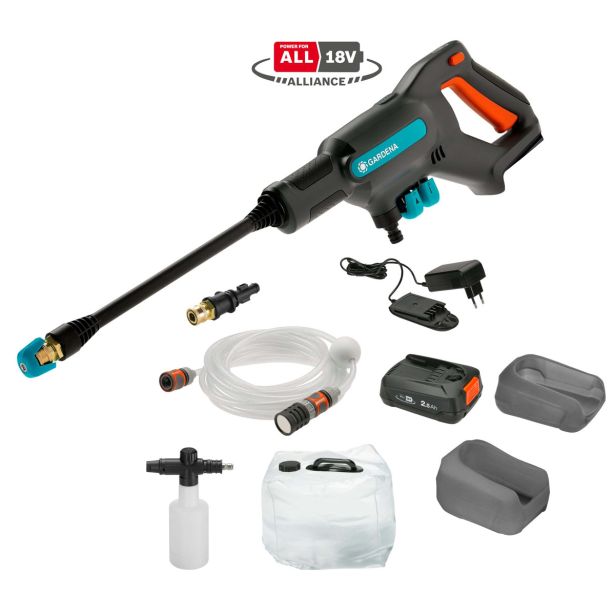 VISOKOTLAČNI ČISTILNIK GARDENA AQUACLEAN 24/18 V SET P4A