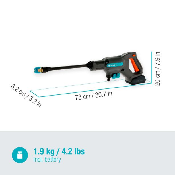 VISOKOTLAČNI ČISTILNIK GARDENA AQUACLEAN 24/18 V SET P4A
