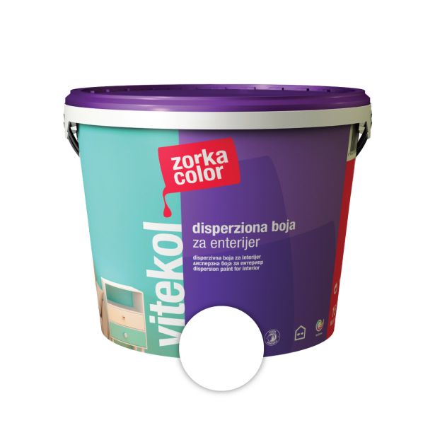 NOTRANJA ZIDNA BARVA VITEKOL BELA 2,5 L