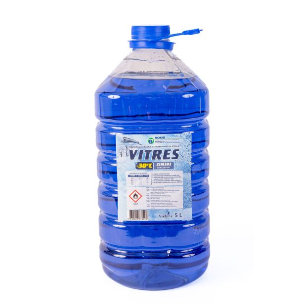 VITRES ČISTILO ZA VETROBRANSKO STEKLO 5L -20°C Z VONJEM LIMONE