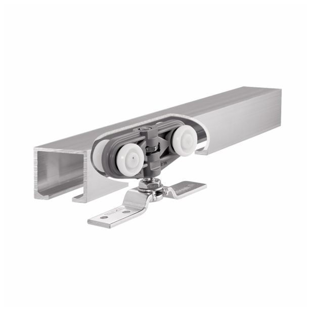 VODILO ZA POMIČNA VRATA GEZE 1700 MM KOMPLET ALUMINIJ ROLLAN 40