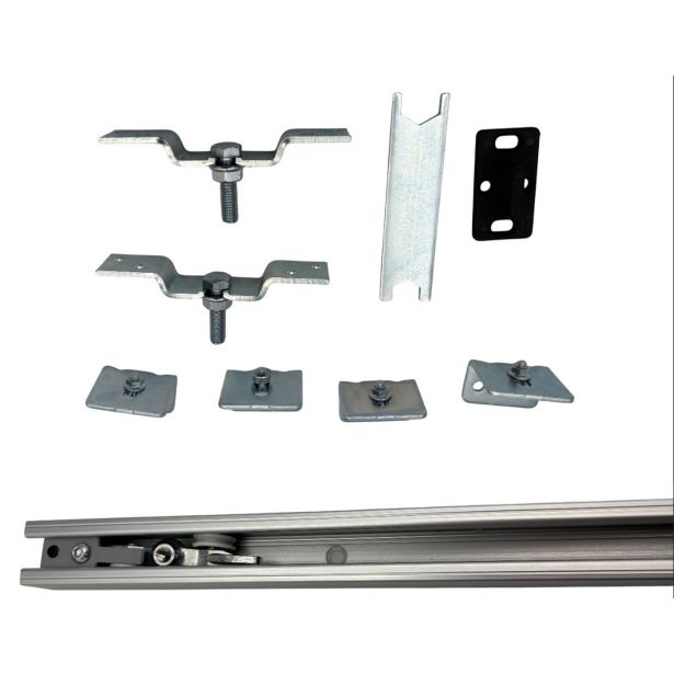 VODILO ZA POMIČNA VRATA GEZE 2350 MM KOMPLET ALUMINIJ SISCO SLIDING