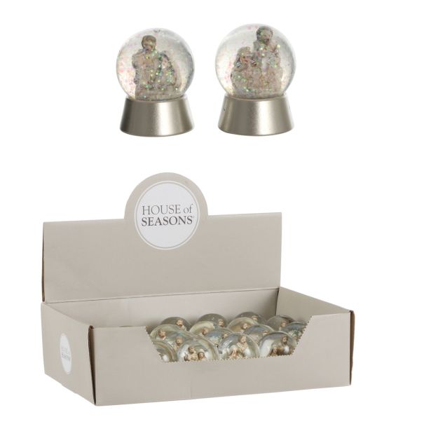 DEKORACIJA HOUSE OF SEASONS VODNA KROGLA JASLICE 6X4.5CM