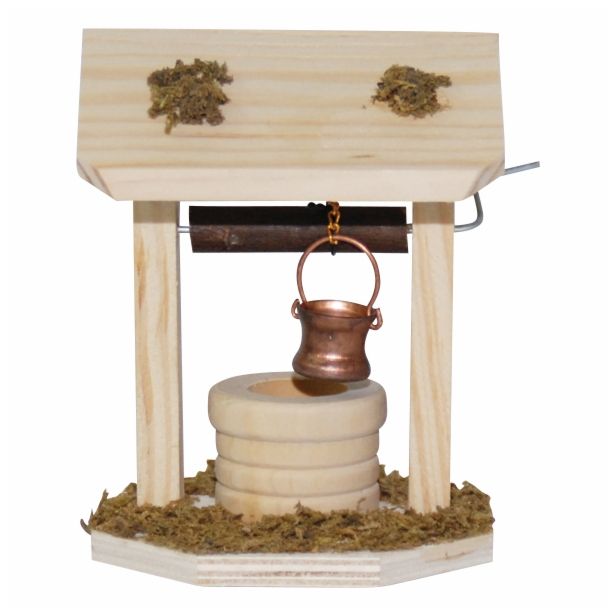 JASLICE EUROMARCHI VODNJAK LESENI 9X12 CM NARAVNE SVETLE BARVE