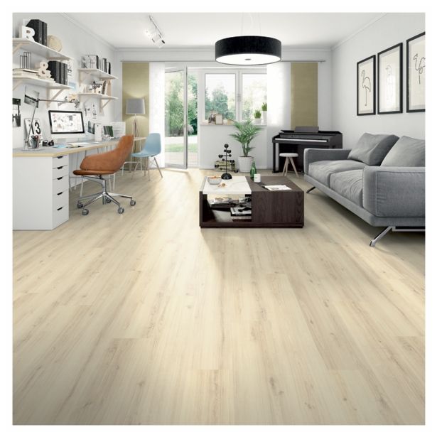 VODOODPOREN POD EGGER HOME DESIGN NEŽNO BELI HRAST EHD003 1295X192X5 MM