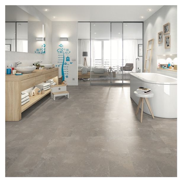 VODOODPOREN POD EGGER HOME DESIGN SIVI KAMEN EHD012 1295X243X5 MM