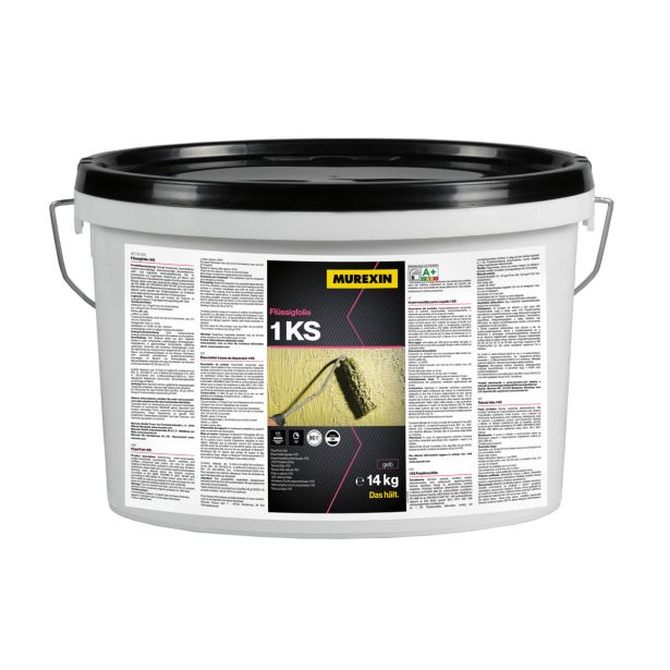VODOTESNA MASA MUREXIN TEKOČA FOLIJA 1 KS RAPID 14KG 1K RUMENA