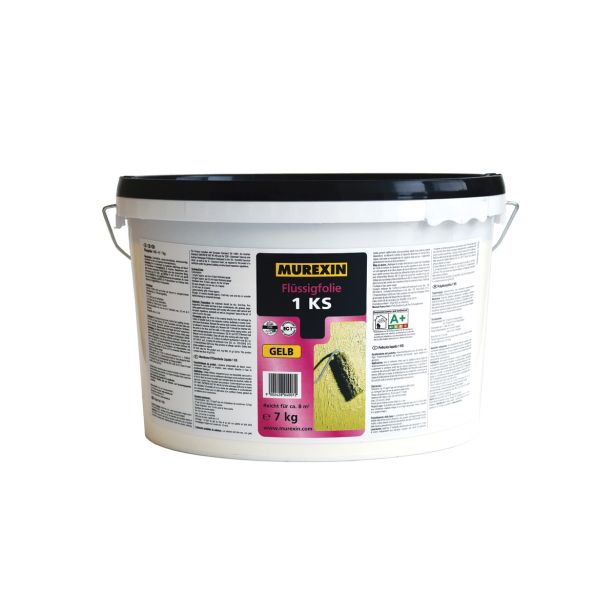 VODOTESNA MASA MUREXIN TEKOČA FOLIJA 1 KS RAPID 7KG 1K RUMENA