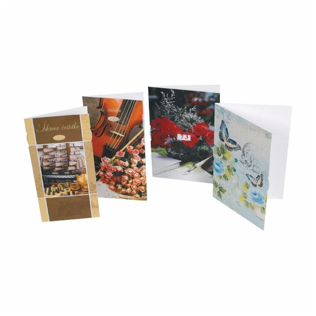 VOŠČILNICA DELUX ŠTEVILČNICE S KUVERTO