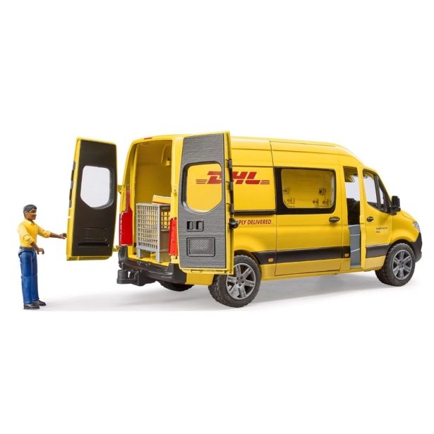VOZILA BRUDER KOMBI MB SPRINTER DHL 44 CM S FIGUR 02671