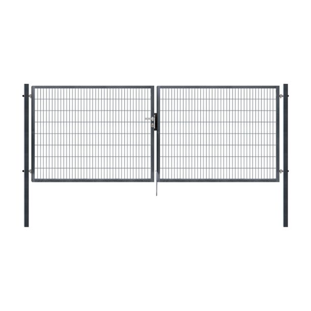 VRATA ZA OGRAJO DVOKRILNA 4.12X1.58M RAL7016 SUPER