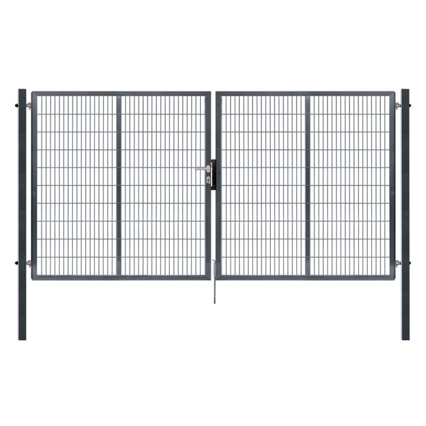 VRATA ZA OGRAJO DVOKRILNA 4.12X1.98M RAL7016 SUPER