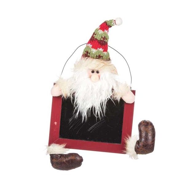 VRATNA DEKORACIJA GLOSSTYLE VISEČA FIGURA 28X5X32 CM S TABLICO BOŽIČEK/SNEŽAK