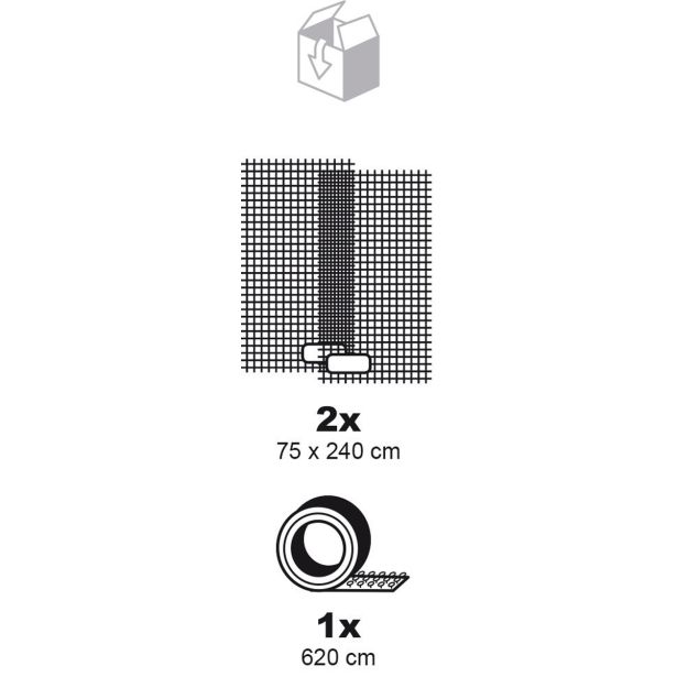SCHELLENBERG ZAŠČITNA ZAVESA PROTI INSEKTOM ZA VRATA 140X240 CM BELA
