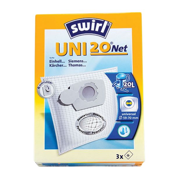 VREČKE ZA SESALNIK SWIRL UNI 20 - NET/3
