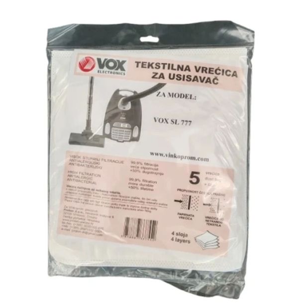 VREČKE ZA SESALNIK VOX VREČKA ZA SESALNIK SL-777