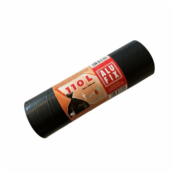 VREČKE ZA SMETI ALUFIX 110 L/10 ČRNE