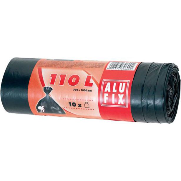 VREČKE ZA SMETI ALUFIX 110 L/10 ČRNE