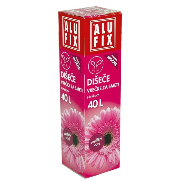 VREČKE ZA SMETI ALUFIX 40L 12/1 DIŠEČE VONJ CVETJA