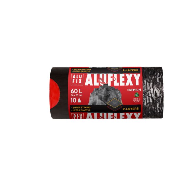 VREČKE ZA SMETI ALUFIX ALUFLEXY 60L 10/1 S TRAKOM