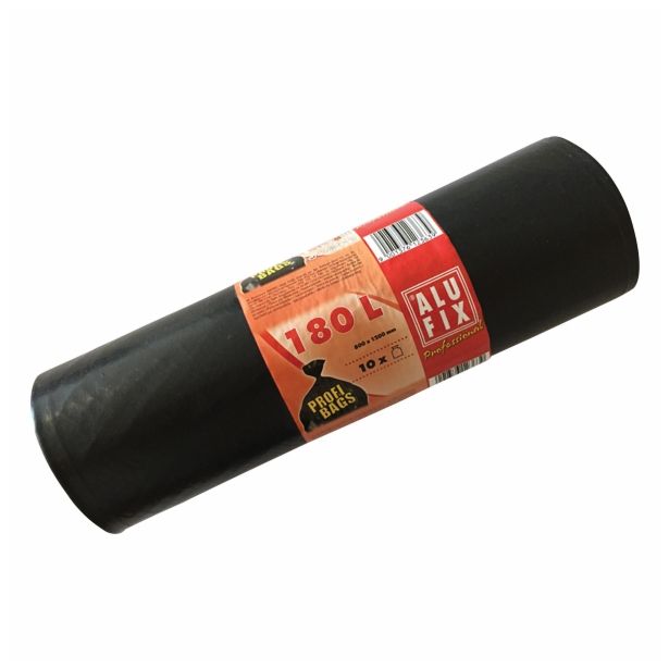 VREČKE ZA SMETI ALUFIX PROFI ČRNE 180 L 10/1 80X120 CM