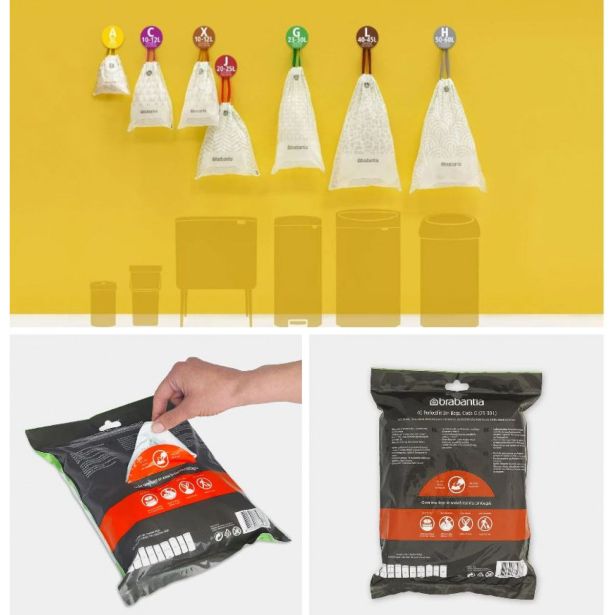 VREČKE ZA SMETI BRABANTIA PERFECT FIT G, 23-30 L