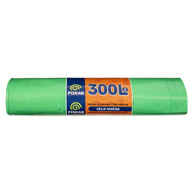 VREČKE ZA SMETI PISKAR 120X140X0.65 - 300 L 5/1